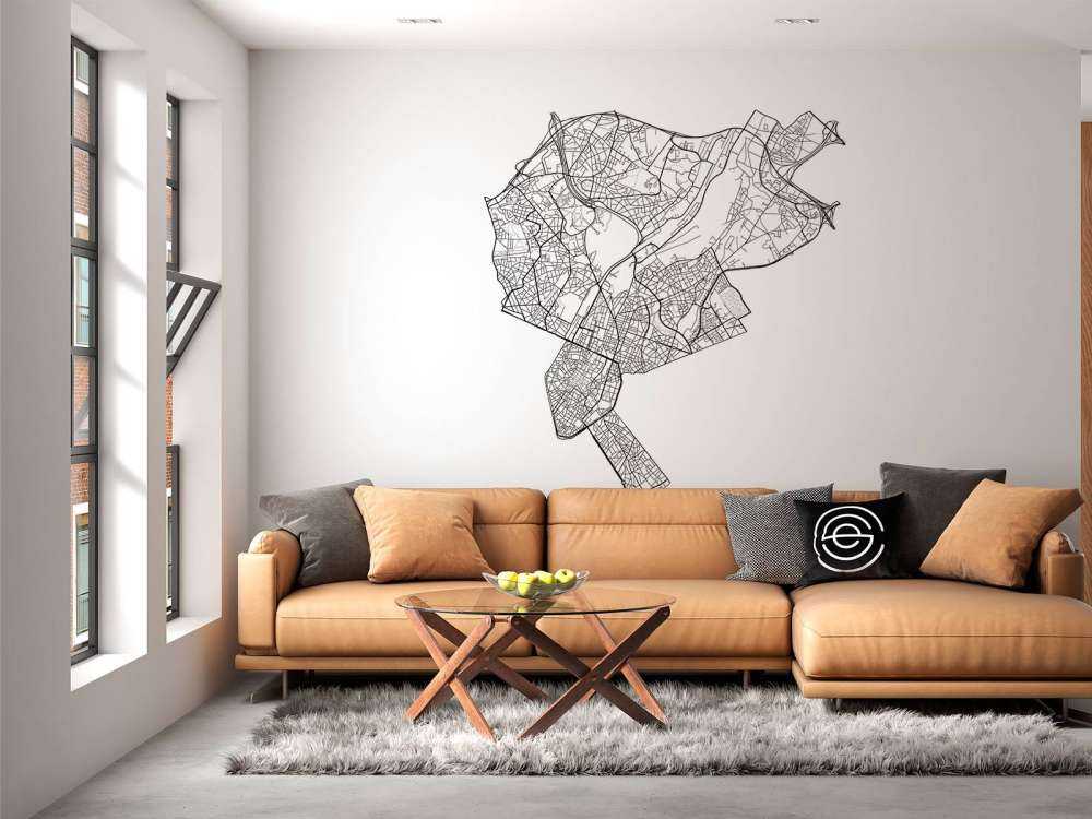 Plattegrond van Brussel, wit 