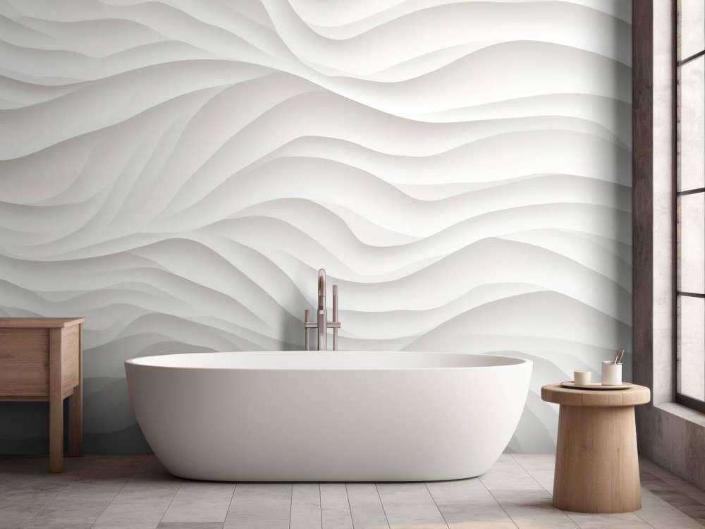 All white sculpture art texture