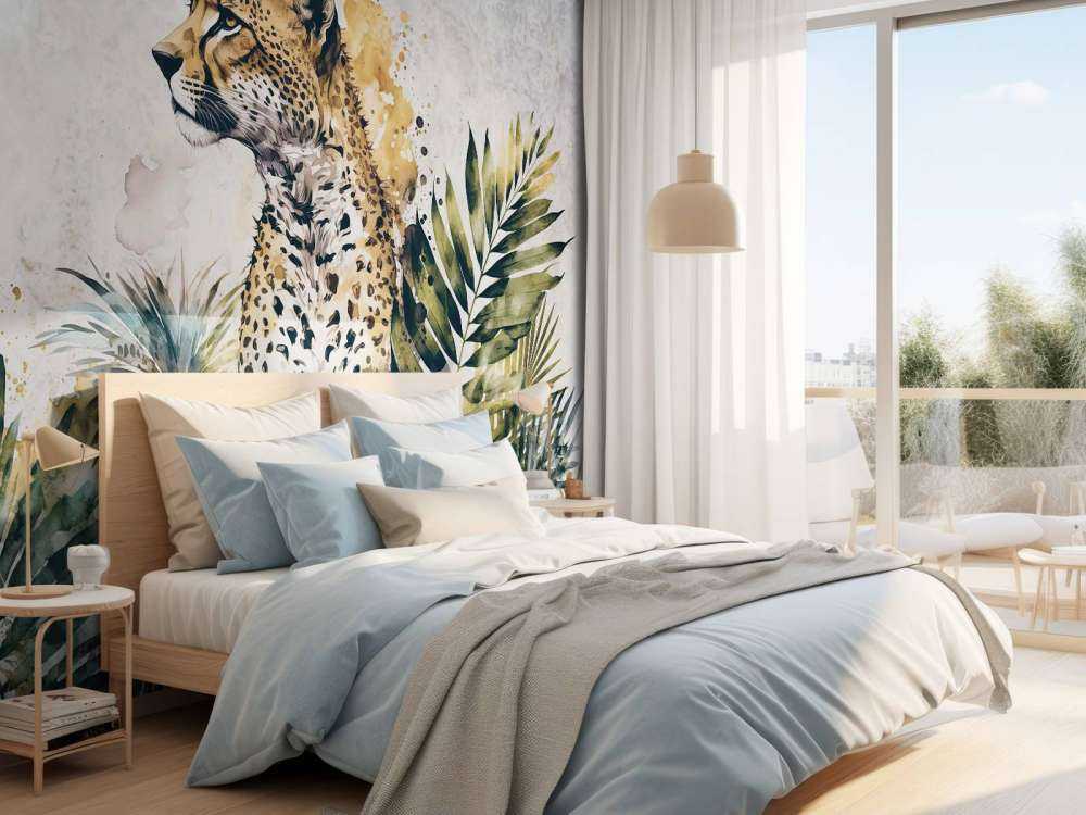 Cheetah jungle wildlife painting
