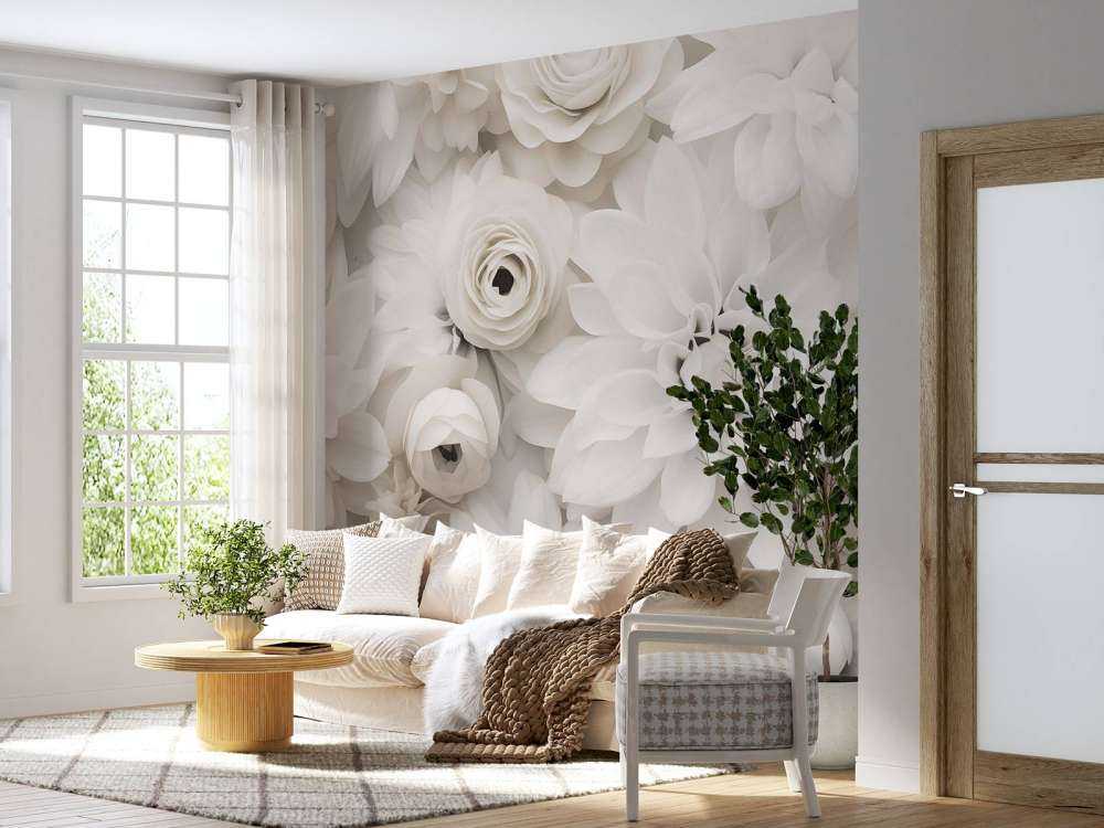 Blossom cascade floral beauty off white