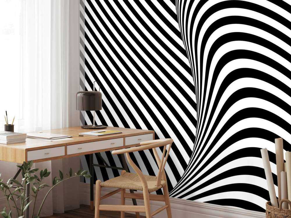 Black and white op art