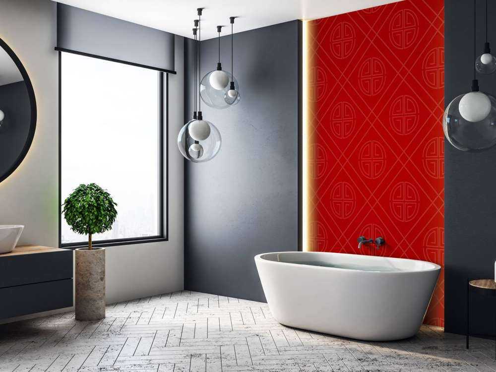 Rood Chinees patroon