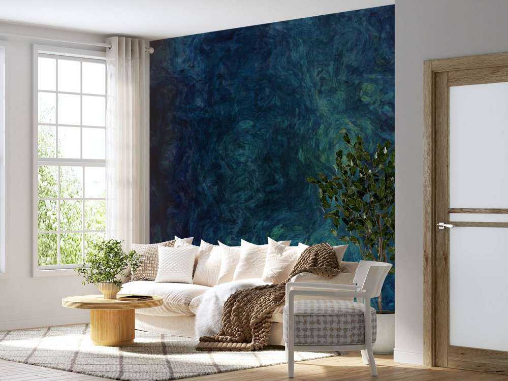 Blauw rook patroon