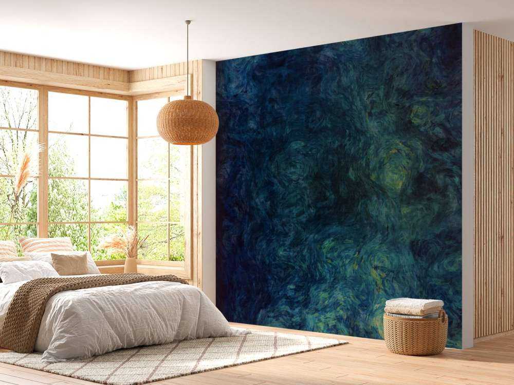 Blauw rook patroon