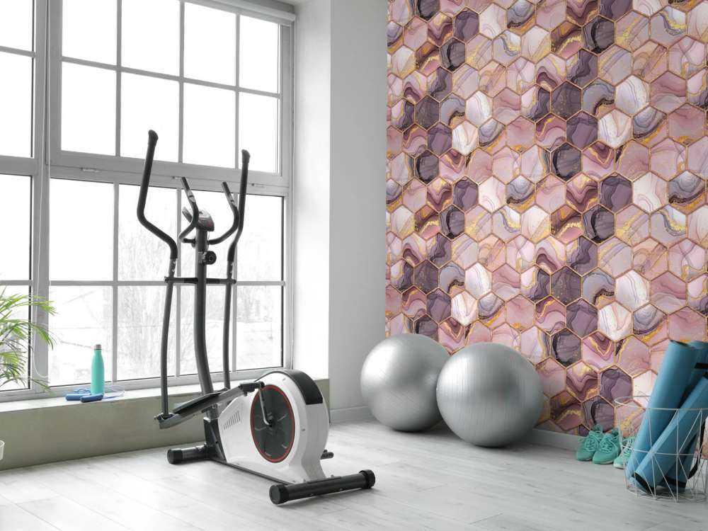 Kleurrijk honingraat