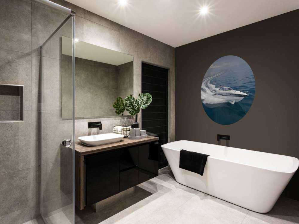 Luxe speedboot op zee