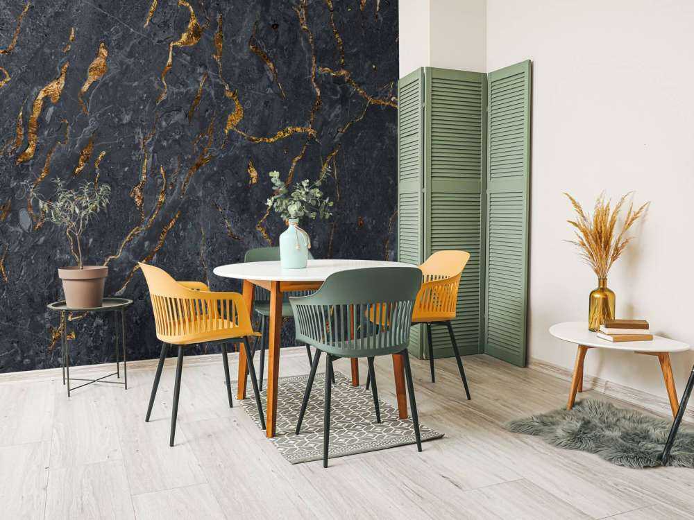 Grijze rots met goud