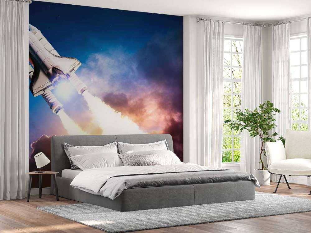 Ruimteschip stijgt op