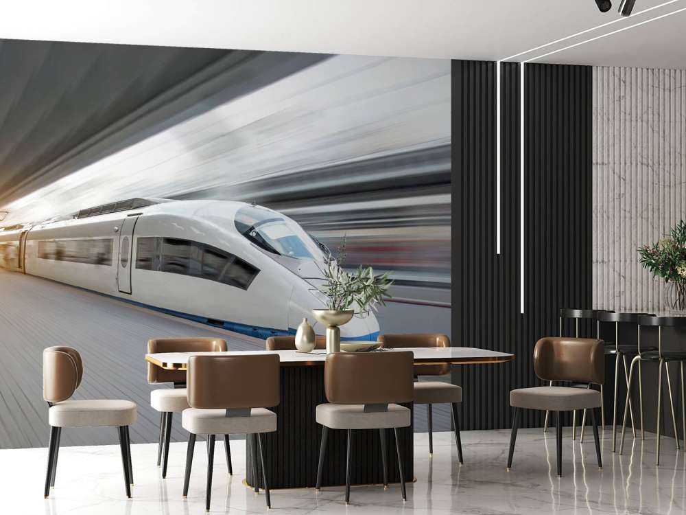 Witte hogesnelheidstrein