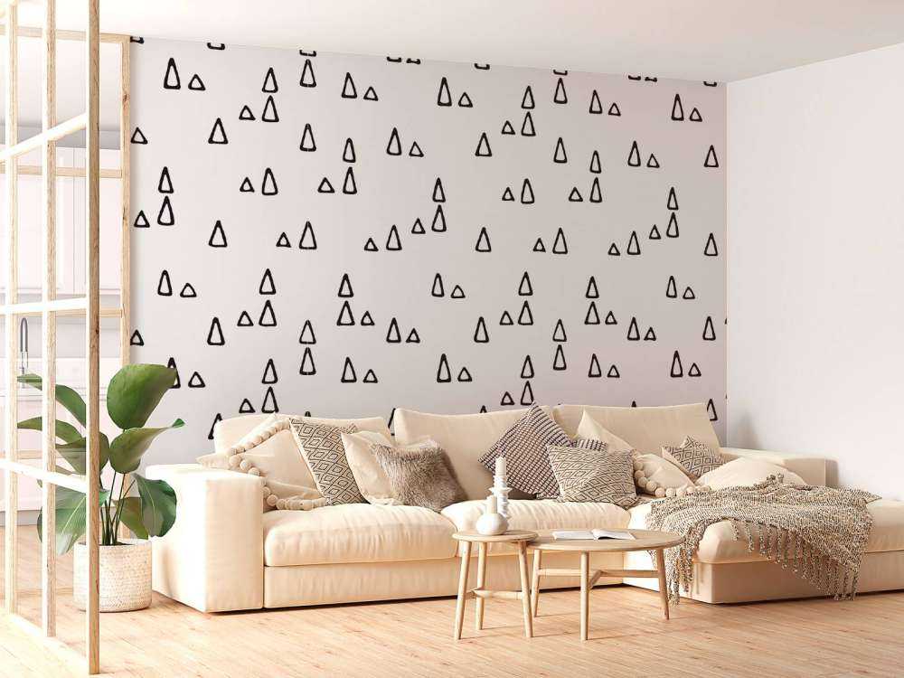 Driehoeken zwart-wit