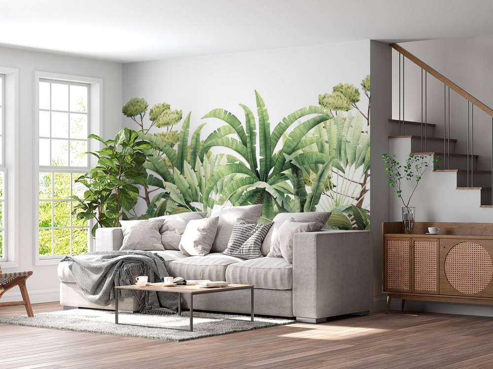 Geschilderde palmbomen