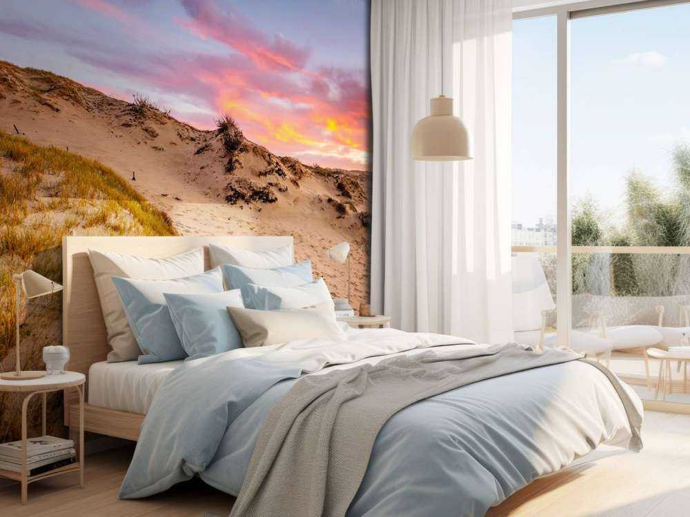 Zonsondergang vanuit de duinen