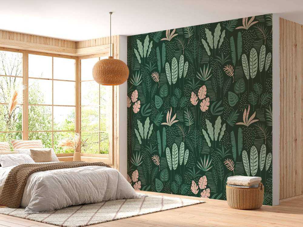 Vrolijke bladeren patroon