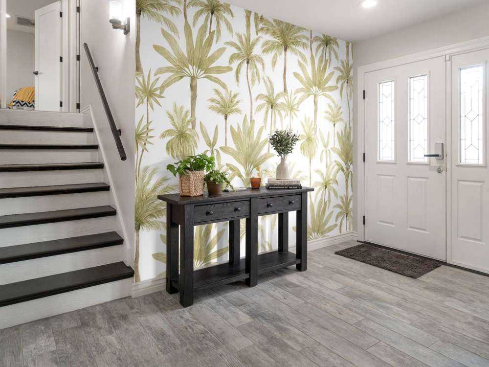 Tropische waterverf bomen