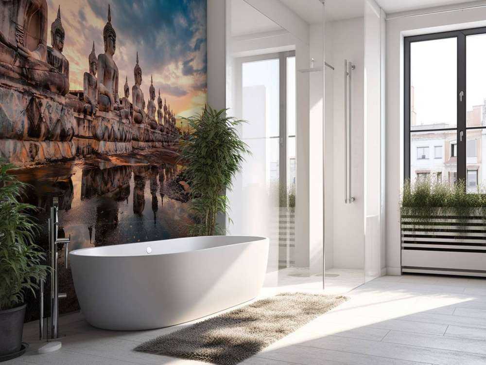 Buddha beelden op water