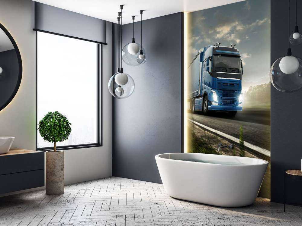 Fotobehang vrachtwagen