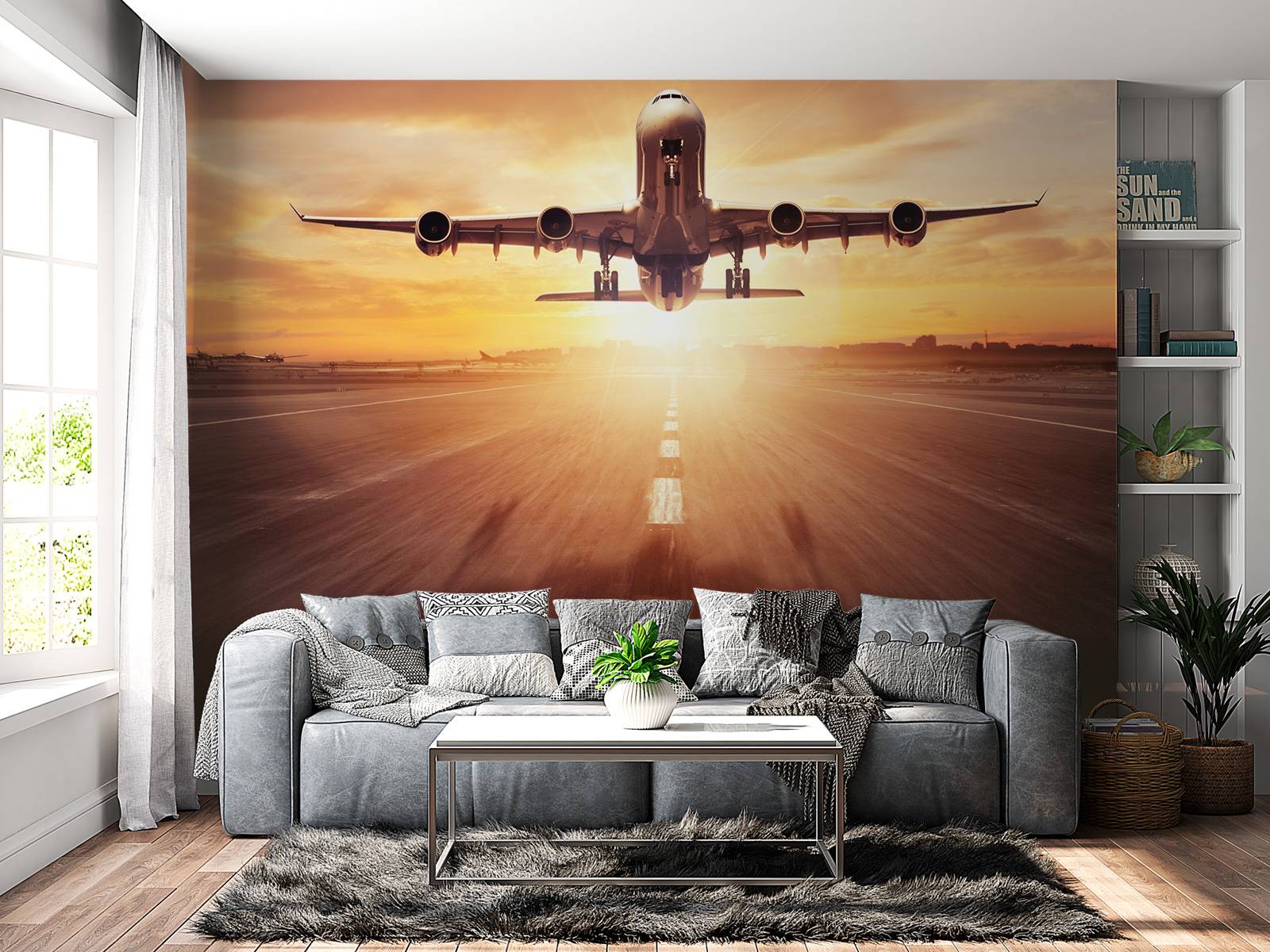 Fotobehang vliegtuig