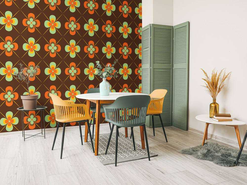 Vintage stijl madeliefjes