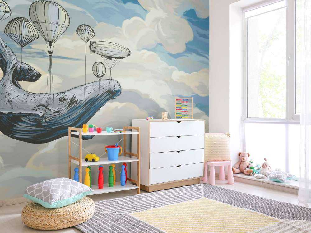 Luchtballonnen met een walvis