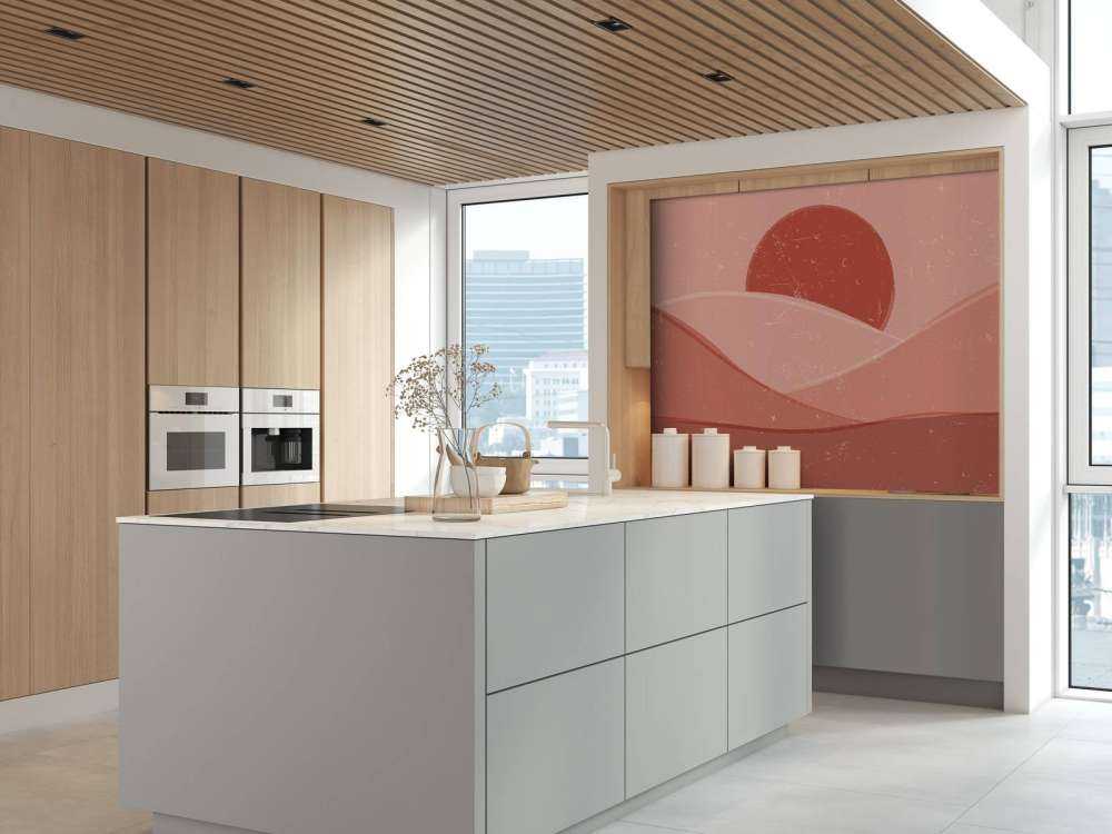 Rode golven voor de zon