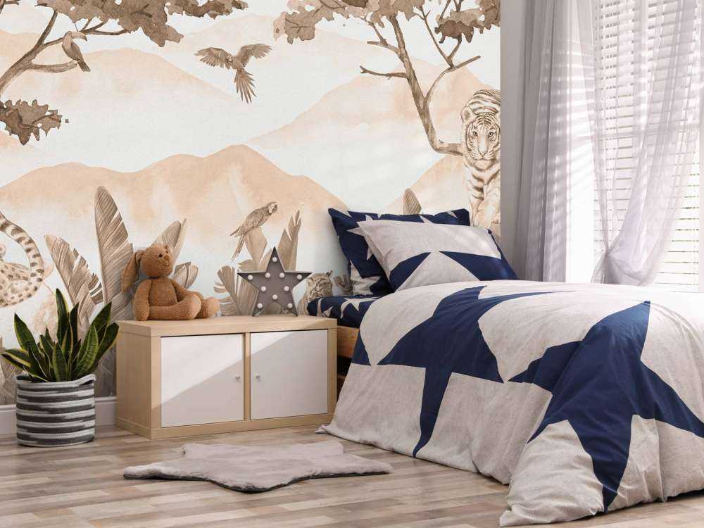 Roofdieren in de jungle taupe