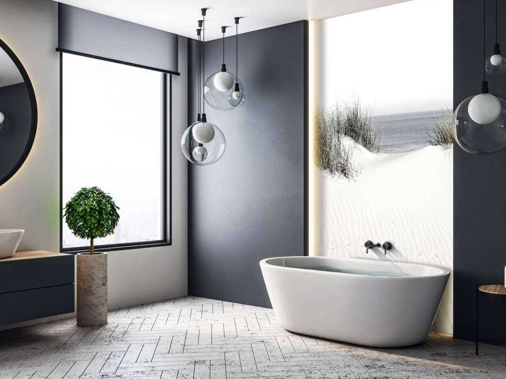 Duin doorgang naar het strand zwart-wit