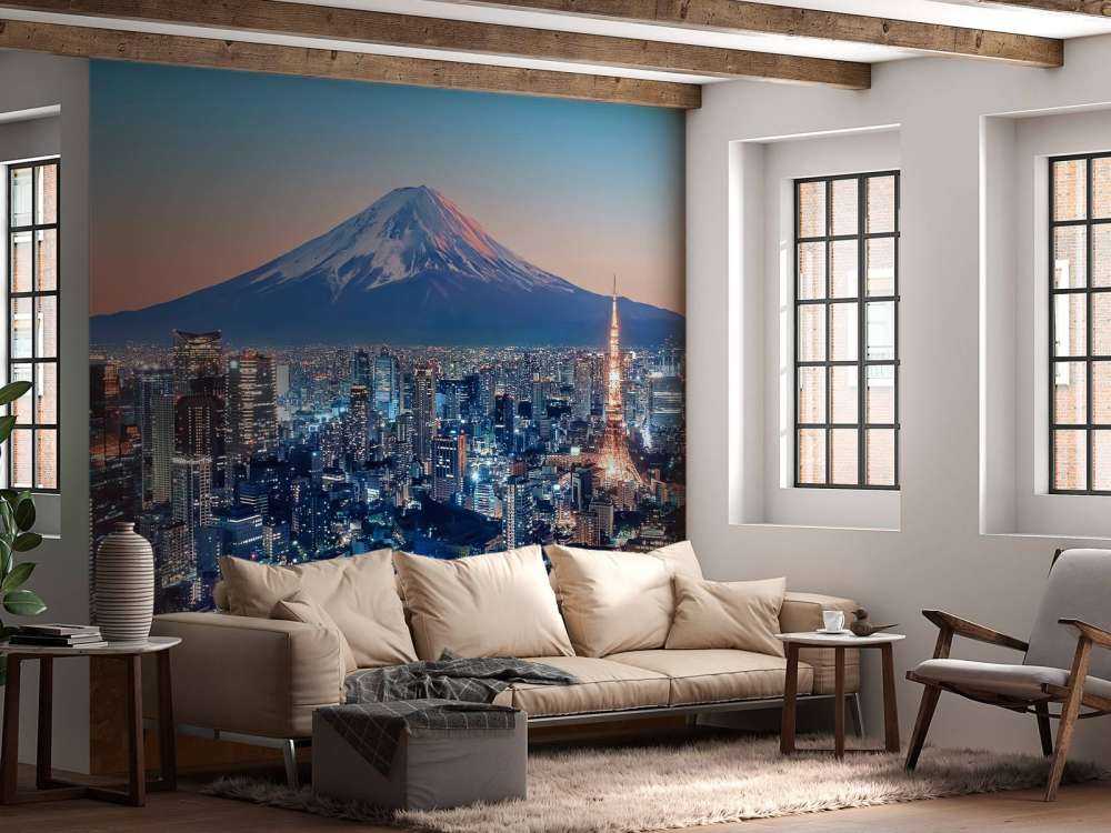 Tokyo bij zonsondergang