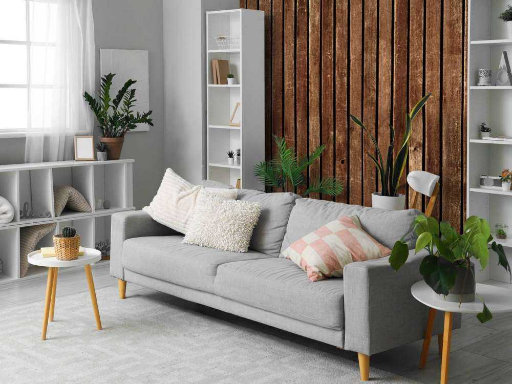 Donkere verticale houten planken