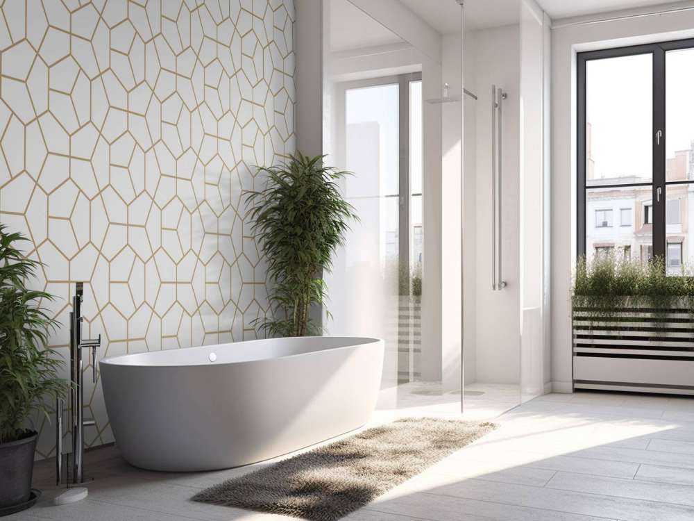 Gouden geometrisch patroon