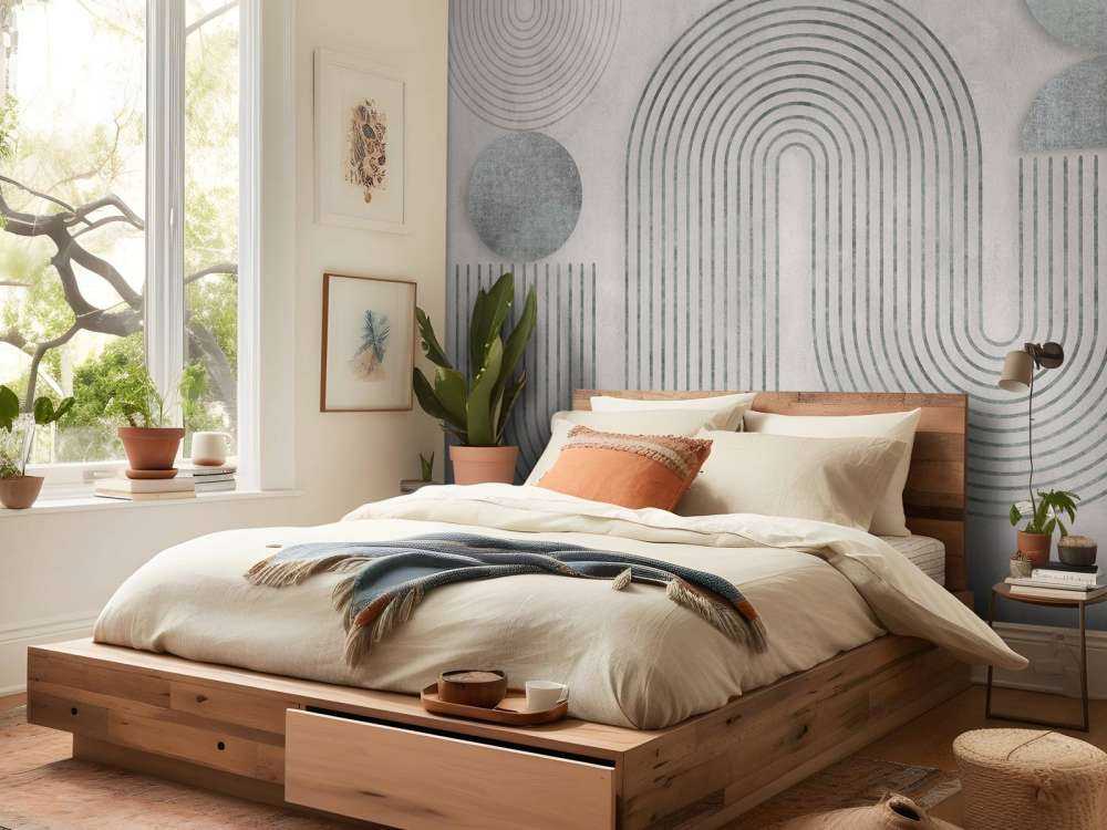 Dynamic Balance Modern Art Grey
