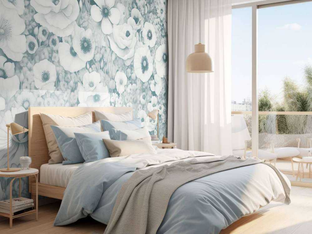 Poppy Tale Monochrome Ocean