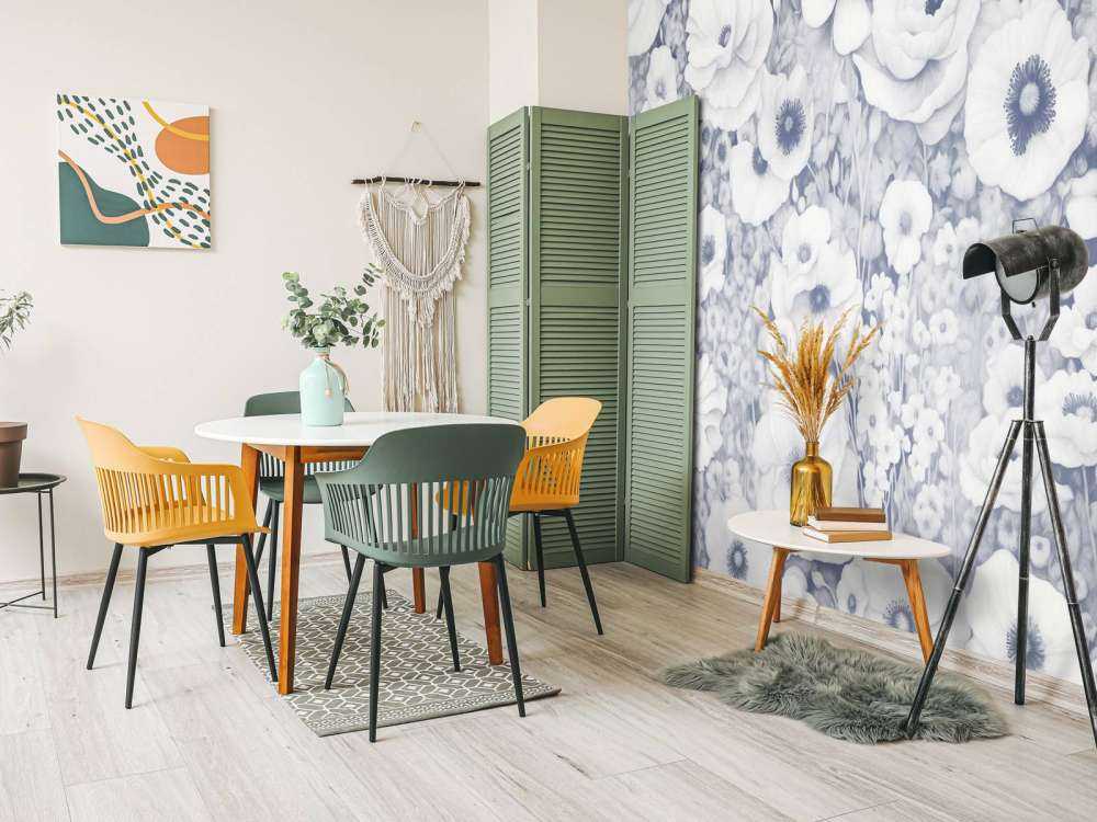 Poppy Tale Monochrome Bue