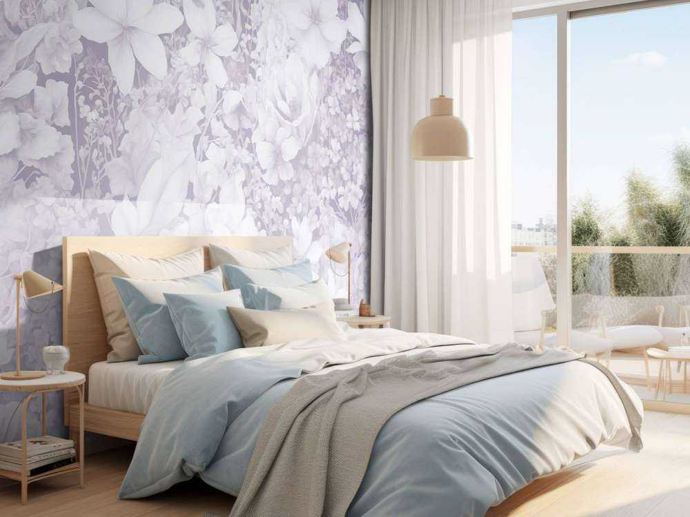 Flower festivalSEAMLESS Soft Purple