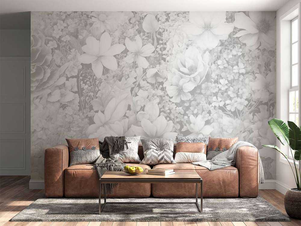 Flower festivalSEAMLESS White