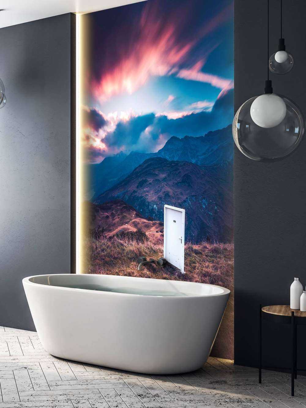 Witte Deur In Droomlandschap