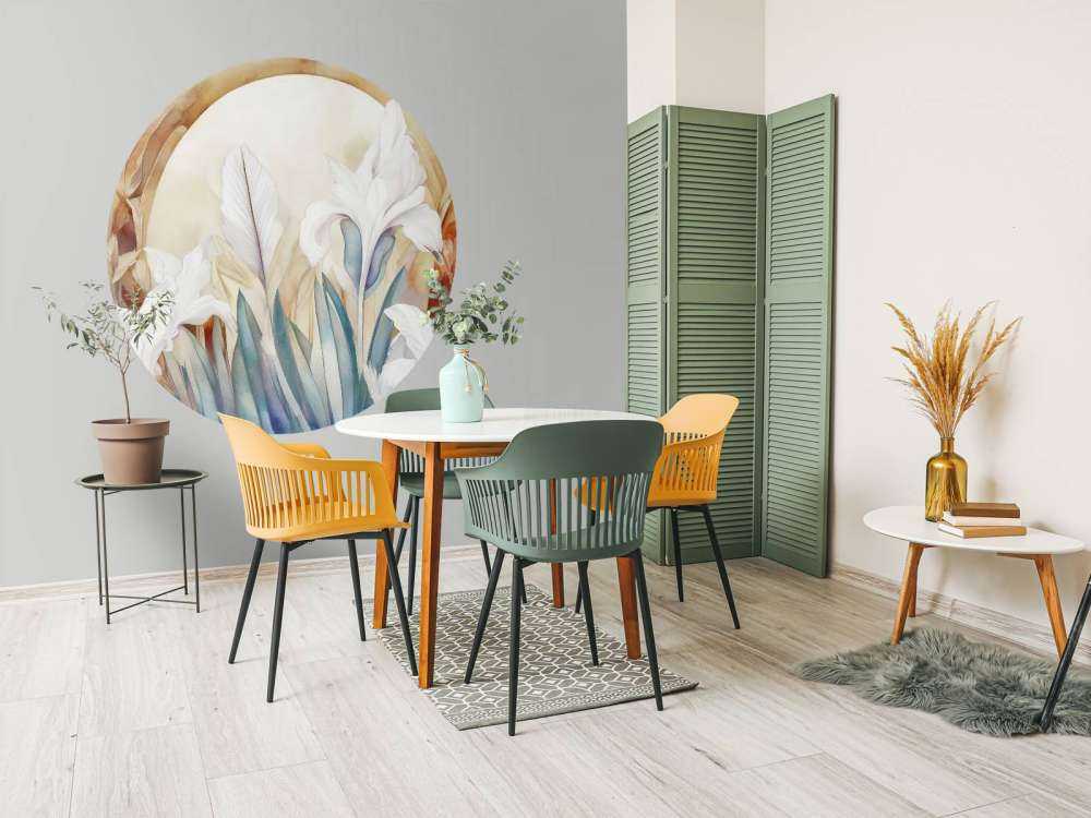 Irises at Sunrise Blue