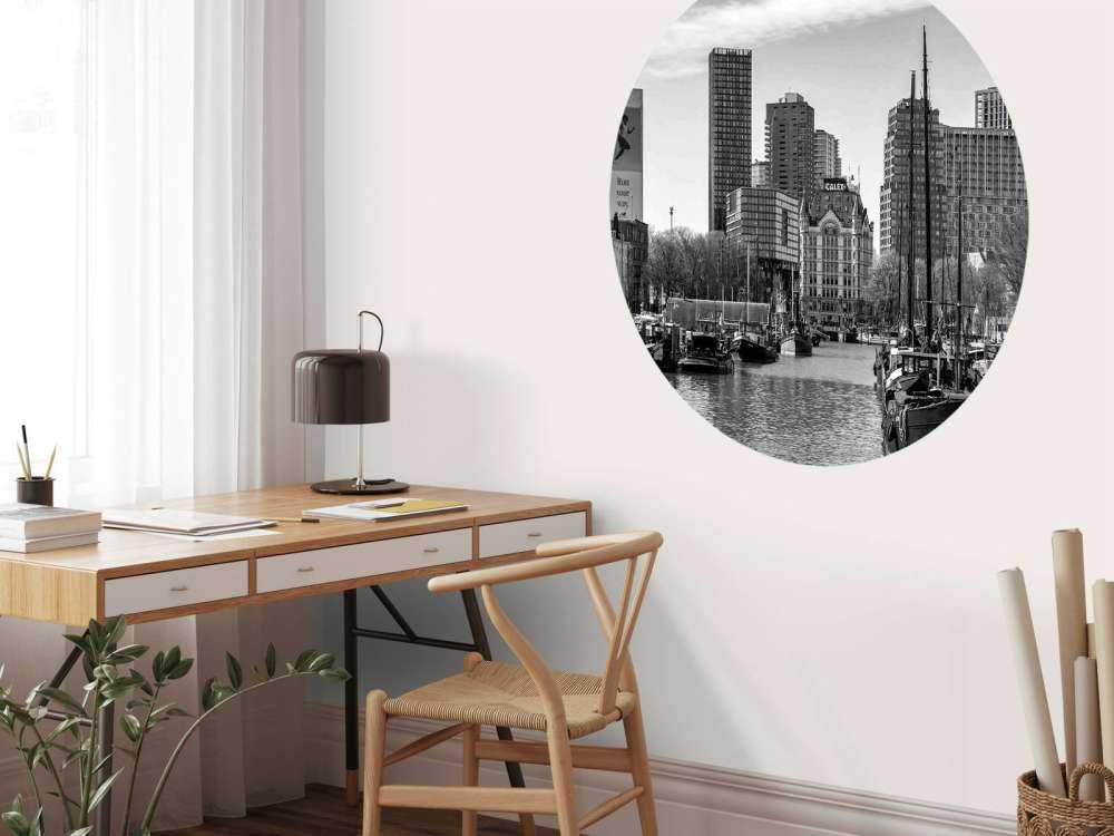 Oude Haven en Witte Huis in Monochroom