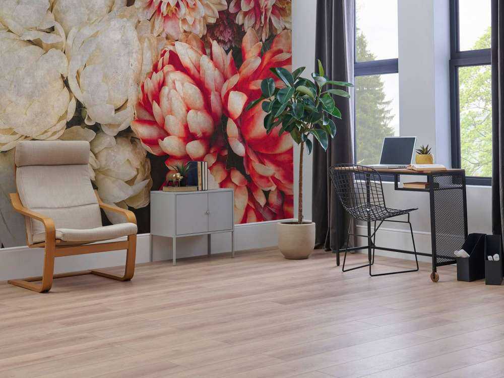 Chrysanten in crème en karmijn