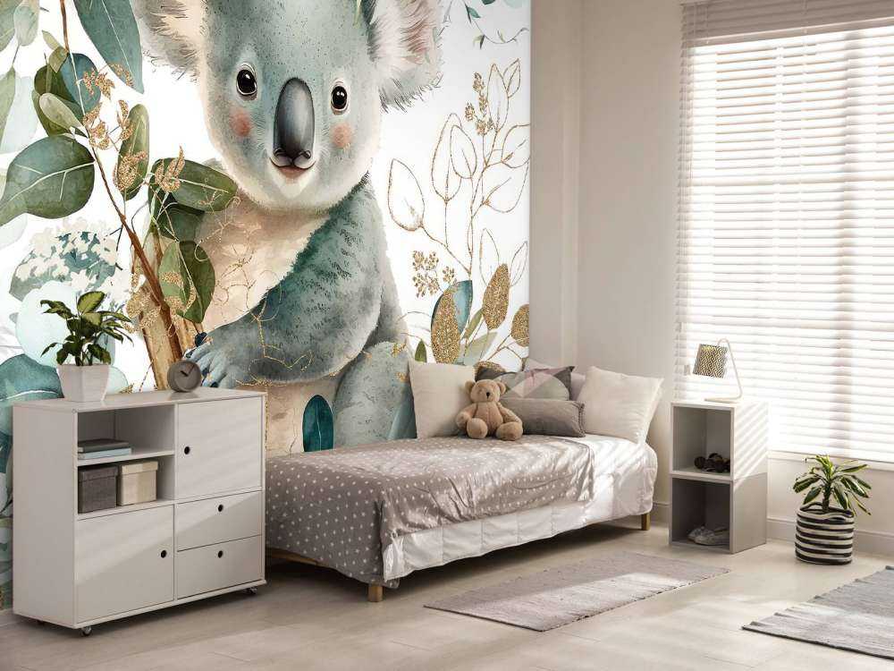 Schattige koala in eucalyptus
