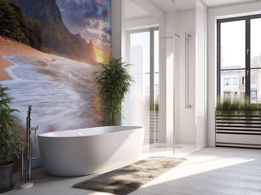 Sneeuwval boven alpijns woud