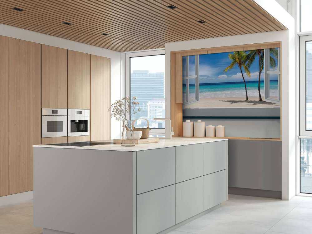 Uitzicht op tropisch strand