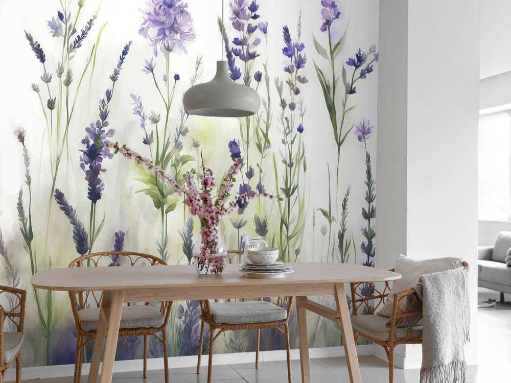 Lavender Glade Seamless Muted Lilac