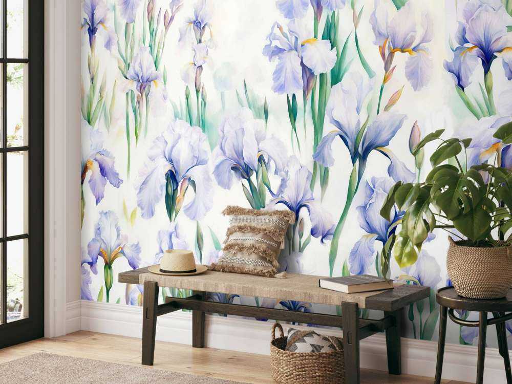 Irises Dance Seamless Pastel