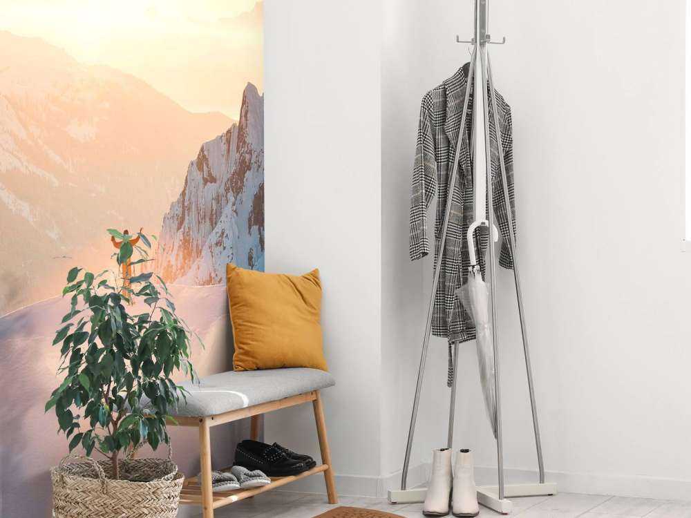 Zonsopkomst boven bergtoppen