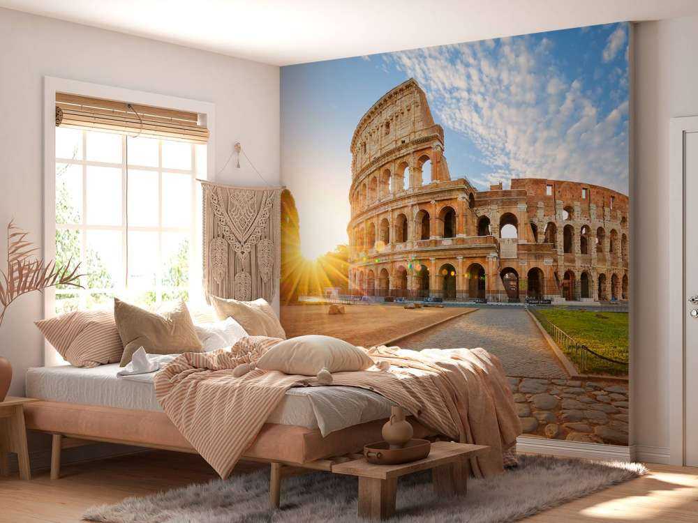 Colosseum in Rome bij zonsopkomst