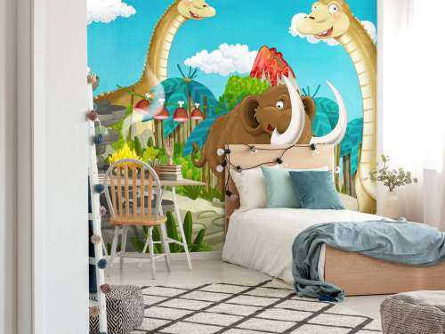 Dino's en een mammoet