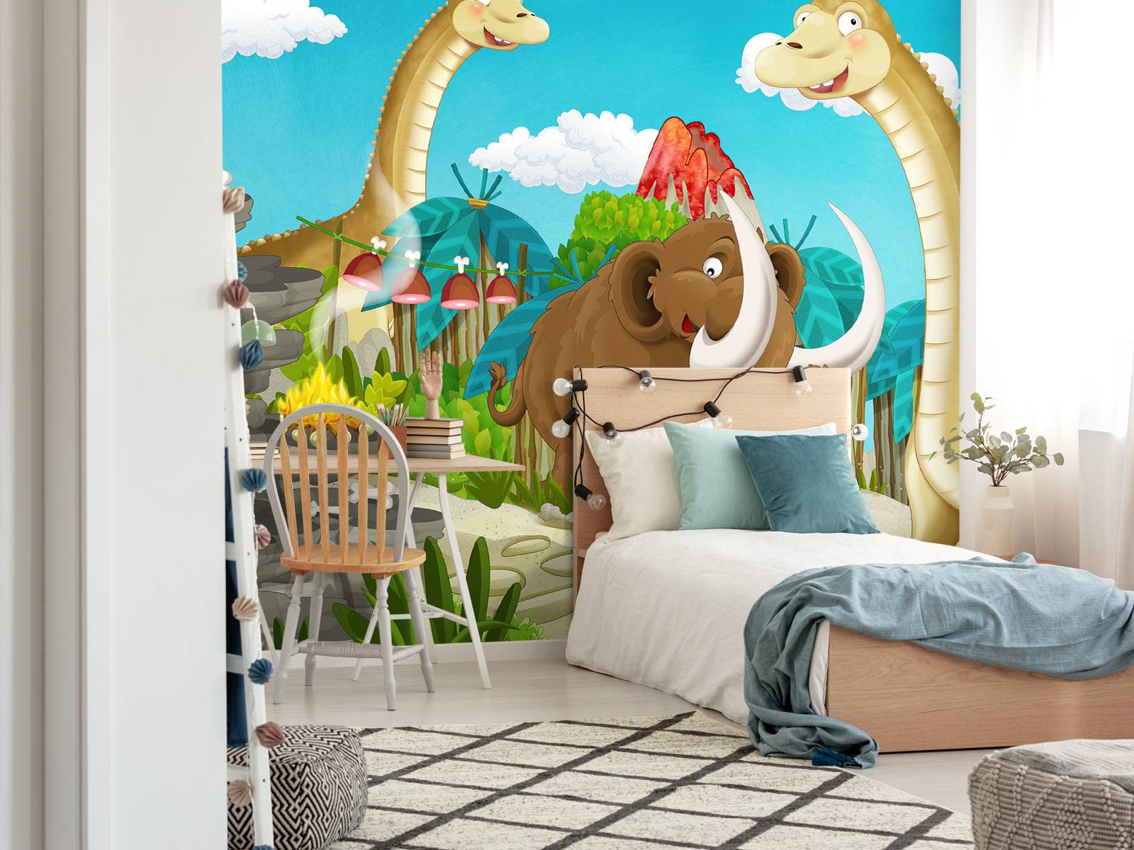 Dino's en een mammoet