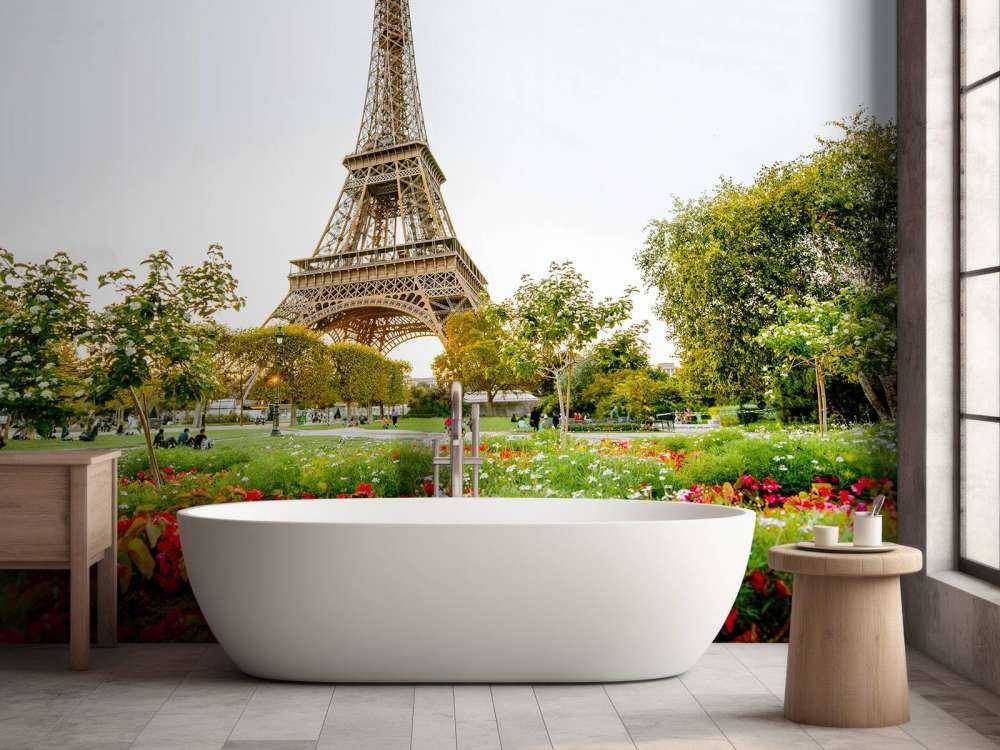 De Eiffeltoren vanuit het park