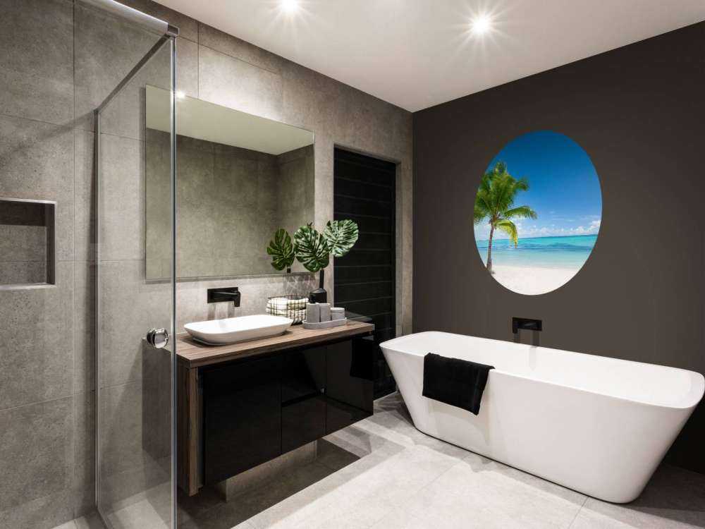 Rustgevende palmboom