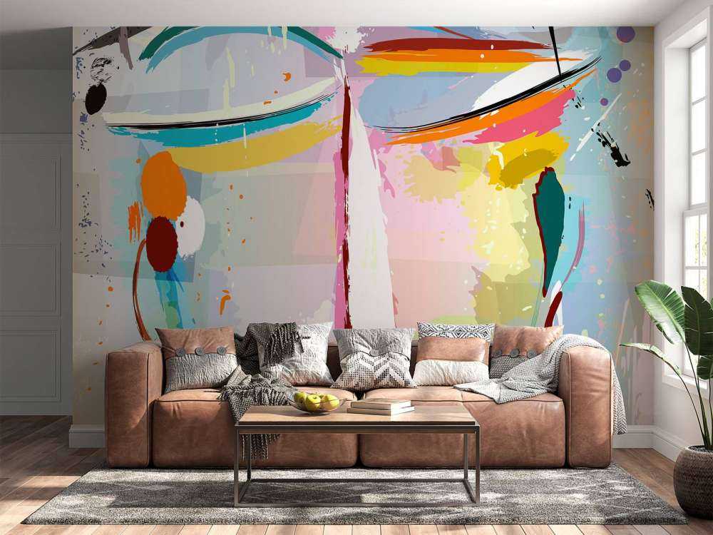 Abstract gezicht van een vrouw